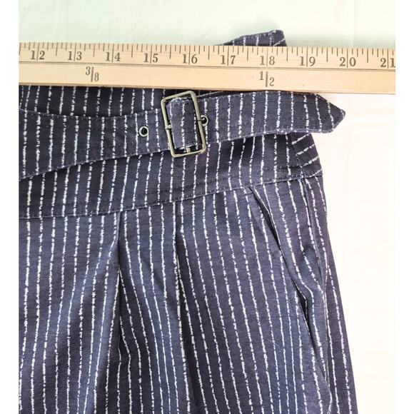 Ryegrass Wide Leg High Rise Pants Womens Sz 16 Navy Chalk Stripe Trousers NWT - Picture 5 of 8